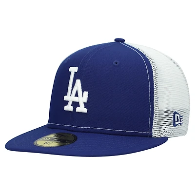 Men's New Era Royal Los Angeles Dodgers Team Color 59FIFTY Trucker Fitted Hat