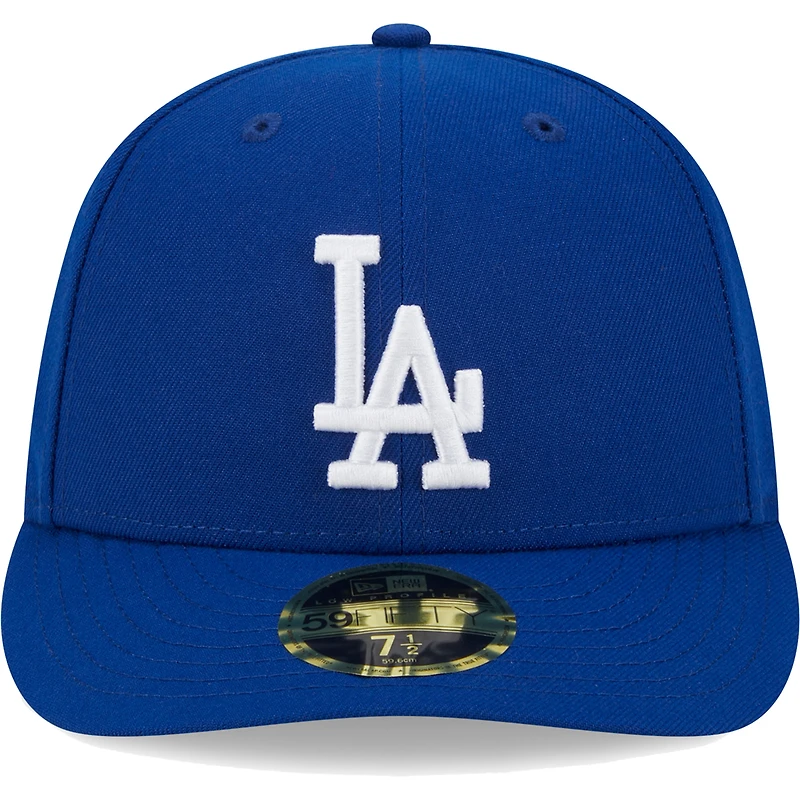 Men's New Era Royal Los Angeles Dodgers White Logo Low Profile 59FIFTY Fitted Hat