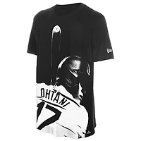Men's New Era Shohei Ohtani Black Los Angeles Dodgers Oversized Graphic T-Shirt