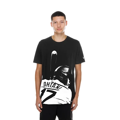 Men's New Era Shohei Ohtani Black Los Angeles Dodgers Oversized Graphic T-Shirt