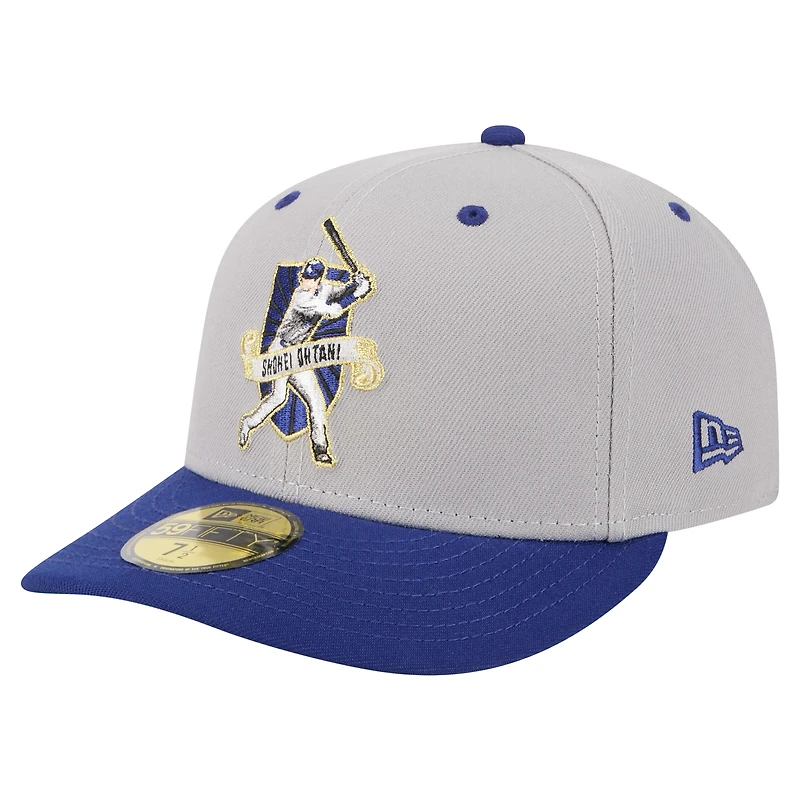 Casquette ajustée 59FIFTY grise Shohei Ohtani des Dodgers de Los Angeles pour homme New Era