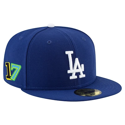 Casquette ajustée 59FIFTY Shohei Ohtani Royal Los Angeles Dodgers 2025 Player's Weekend pour homme de New Era
