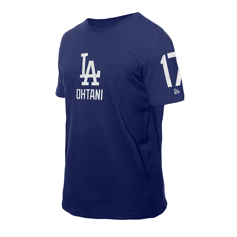 Men's New Era Shohei Ohtani Royal Los Angeles Dodgers Design Lab Name & Number T-Shirt