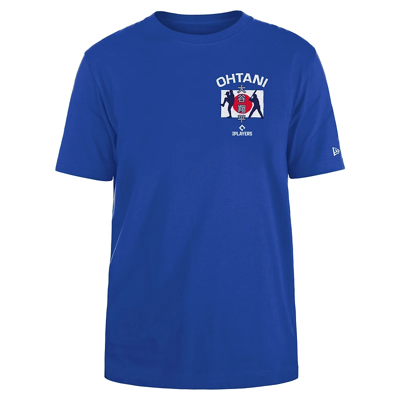 T-shirt New Era Shohei Ohtani Royal pour homme avec drapeau du Japon des Dodgers de Los Angeles
