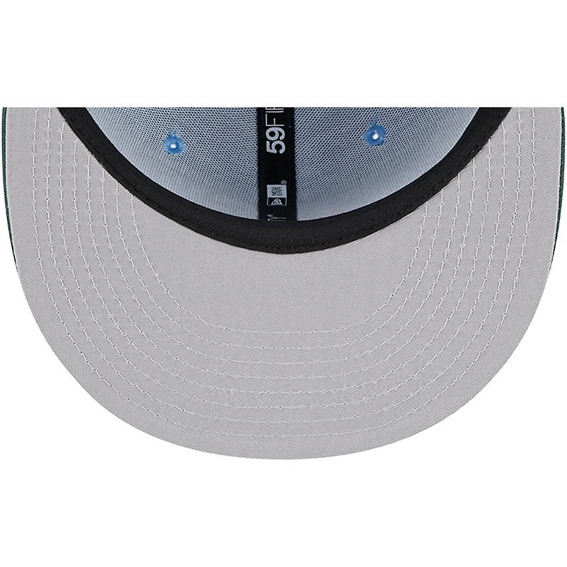 Casquette ajustée 59FIFTY des Los Angeles Dodgers 1988 World Series New Era bleu ciel/cilantro pour homme