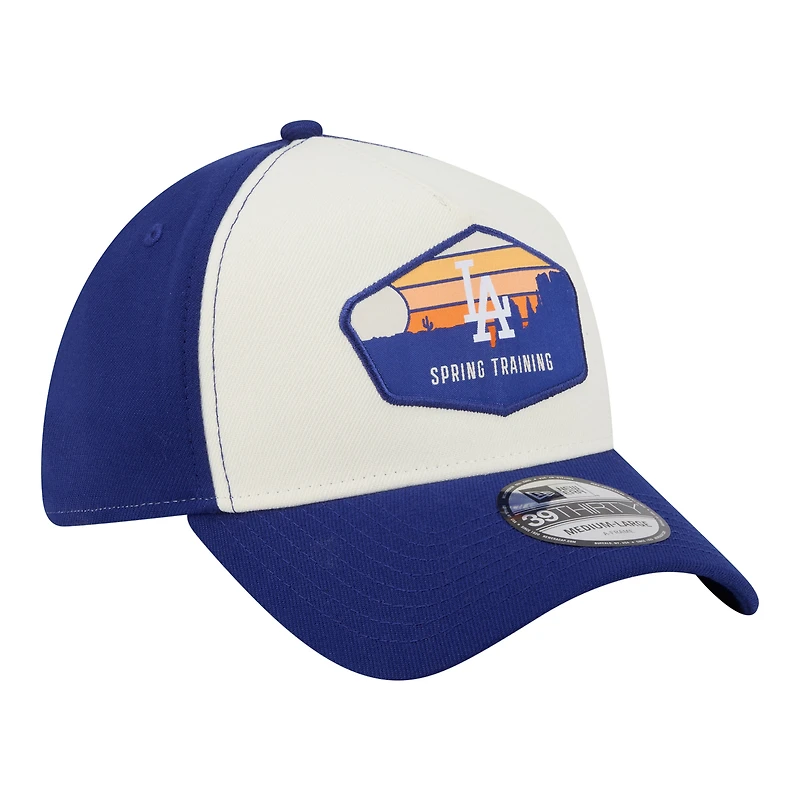 Men's New Era Stone Los Angeles Dodgers 2026 Spring Training Fan Pack Gradient 39THIRTY Flex Hat