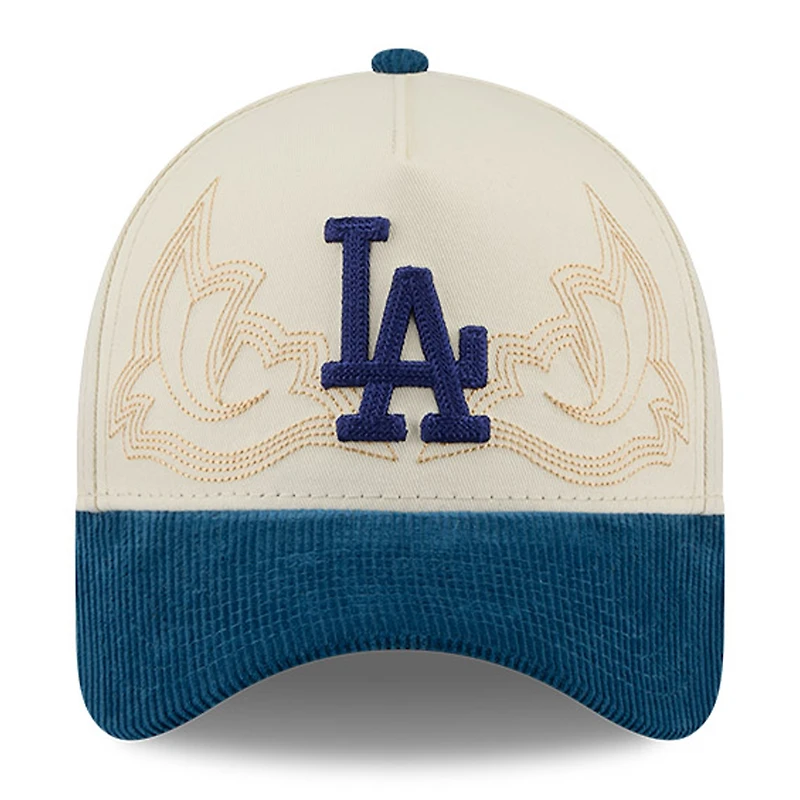 Casquette ajustable New Era Stone Los Angeles Dodgers Western Stitch 9FORTY pour homme