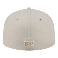 Casquette ajustée New Era 59FIFTY pour homme, coloris beige Los Angeles Dodgers