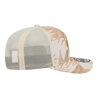 Casquette trucker ajustable New Era COOLERA 9SEVENTY pour homme, coloris beige Los Angeles Dodgers Tonal Palm.