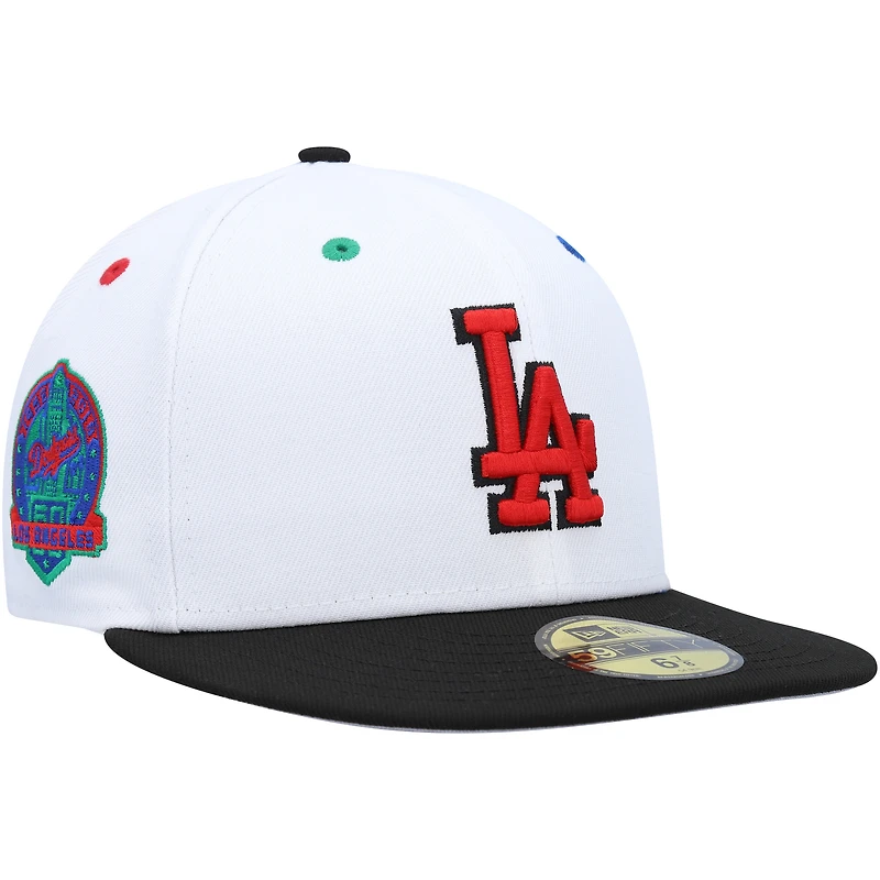 NWE DODGRS WHITE MLB PRIMARY EYES 59FIFTY HATMENHIC