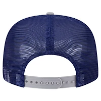 Men's New Era White/Gray Los Angeles Dodgers Retro Script Trucker 9FIFTY Snapback Hat