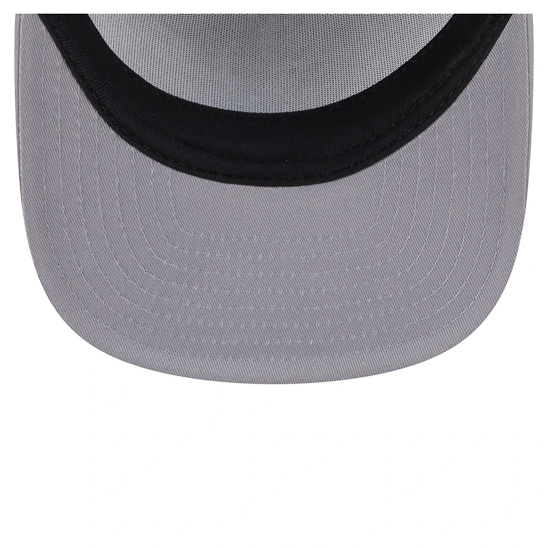 Men's New Era White/Gray Los Angeles Dodgers Retro Script Trucker 9FIFTY Snapback Hat