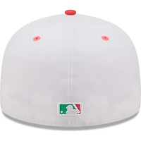 Men's New Era White/Green Los Angeles Dodgers 50th Anniversary Watermelon Lolli 59FIFTY Fitted Hat