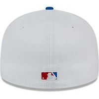 Men's New Era White/Red Los Angeles Dodgers Undervisor 59FIFTY Fitted Hat