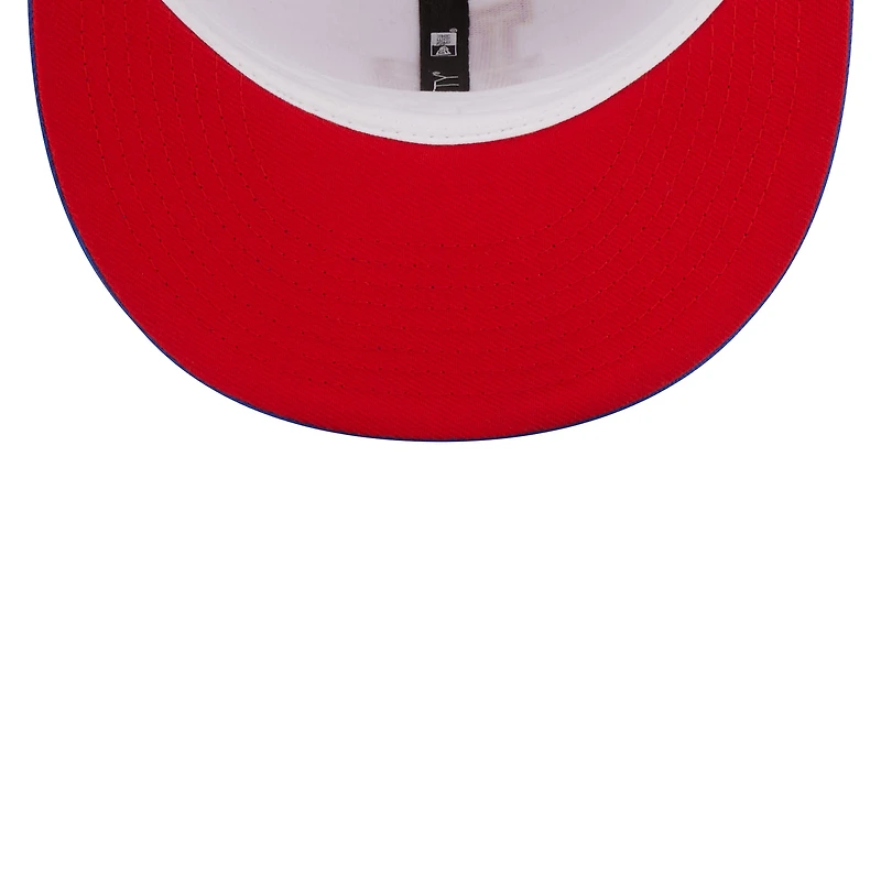 Casquette ajustée 75th World Series Cherry Lolli 59FIFTY des Los Angeles Dodgers New Era pour homme, blanc/royal