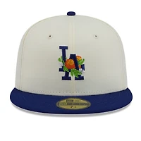 Men's New Era White/Royal Los Angeles Dodgers Blossom 59FIFTY Fitted Hat