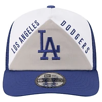Men's New Era White/Royal Los Angeles Dodgers Retro Cut 19TWENTY Adjustable Trucker Hat