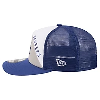 Men's New Era White/Royal Los Angeles Dodgers Retro Cut 19TWENTY Adjustable Trucker Hat