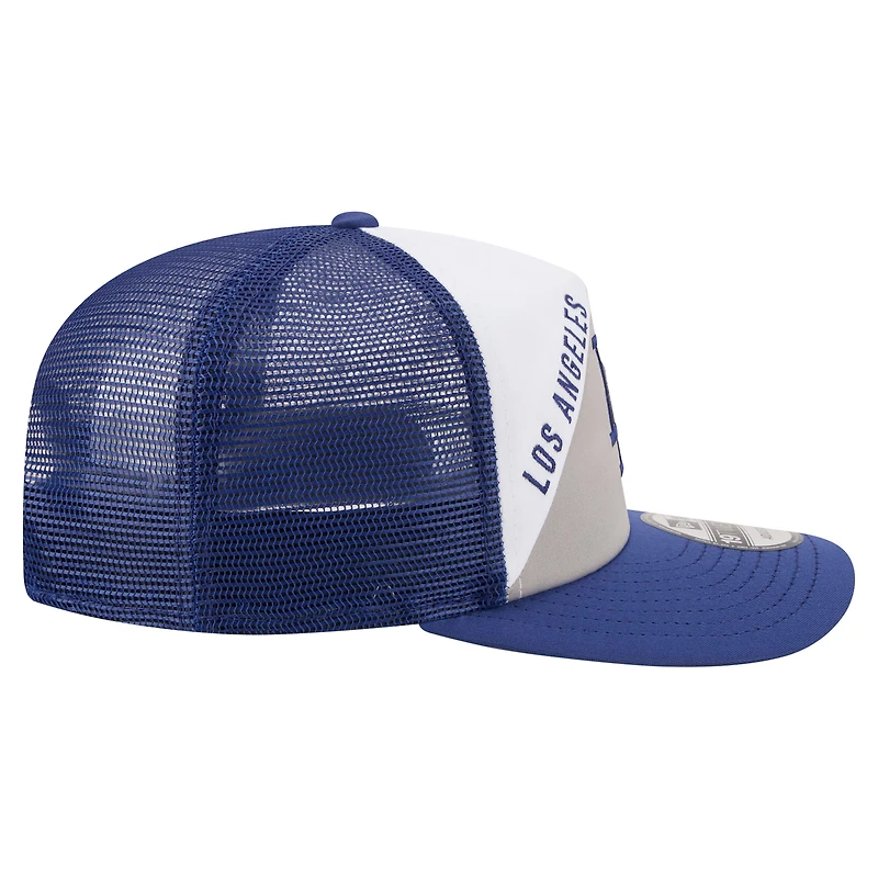 Men's New Era White/Royal Los Angeles Dodgers Retro Cut 19TWENTY Adjustable Trucker Hat