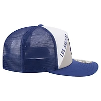 Men's New Era White/Royal Los Angeles Dodgers Retro Cut 19TWENTY Adjustable Trucker Hat