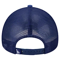Men's New Era White/Royal Los Angeles Dodgers Trucker A-Frame 9FORTY Adjustable Hat