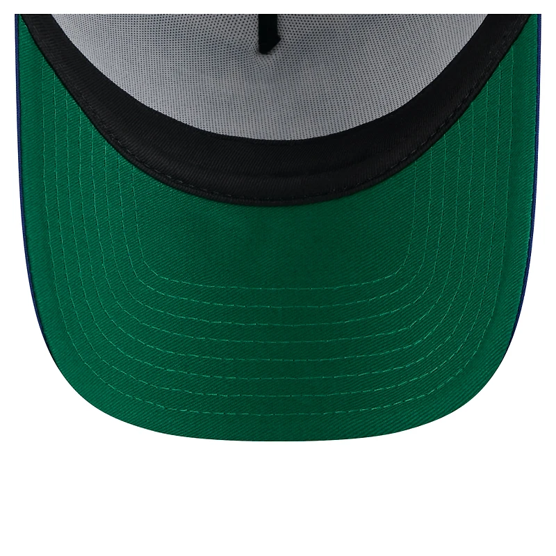 Men's New Era White/Royal Los Angeles Dodgers Trucker A-Frame 9FORTY Adjustable Hat