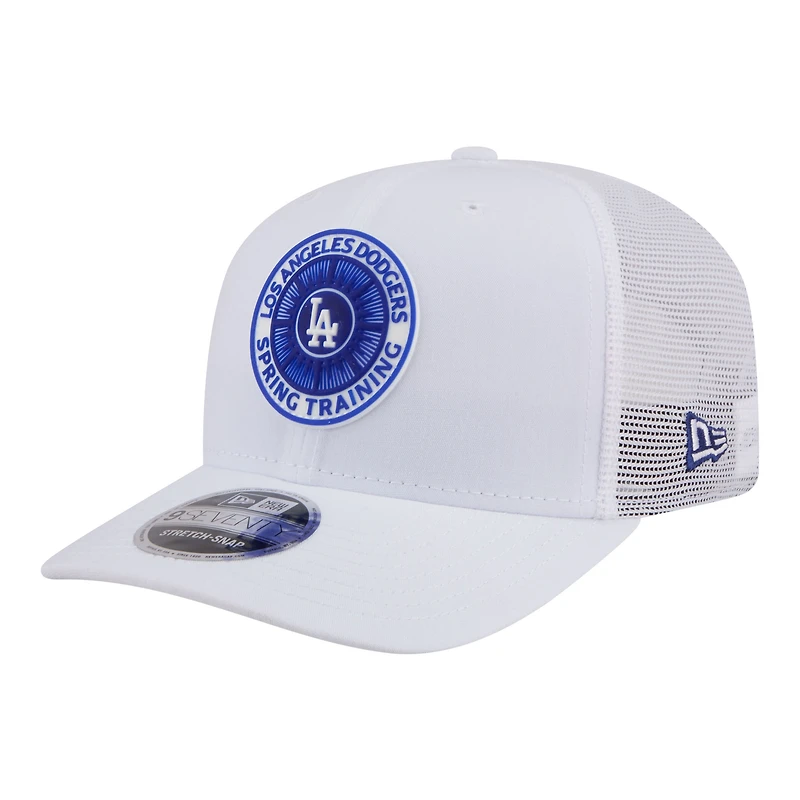 Men's New Era  White Los Angeles Dodgers 2026 Spring Training Fan Pack 9SEVENTY Adjustable Trucker Hat