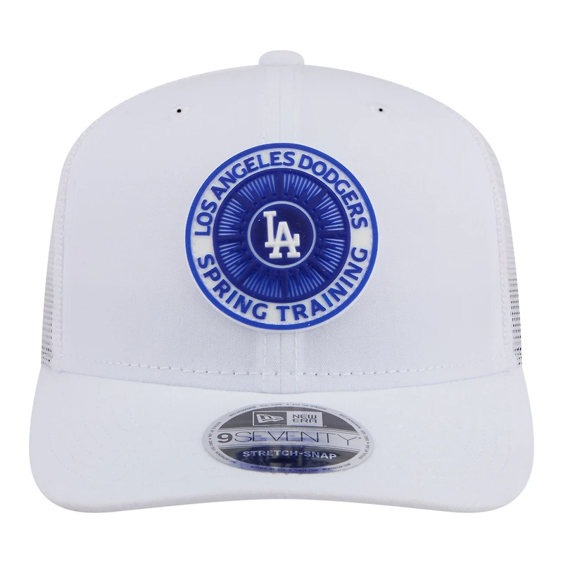 Men's New Era White Los Angeles Dodgers 2026 Spring Training Fan Pack 9SEVENTY Adjustable Trucker Hat