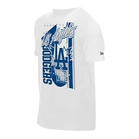 Men's New Era White Los Angeles Dodgers Big Graphic Domestic T-Shirt