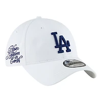 Casquette New Era blanche pour homme Los Angeles Dodgers, modèle « Heaven On Earth », style classique décontracté et ajustable.