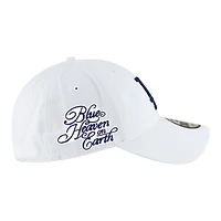 Casquette New Era blanche pour homme Los Angeles Dodgers, modèle « Heaven On Earth », style classique décontracté et ajustable.