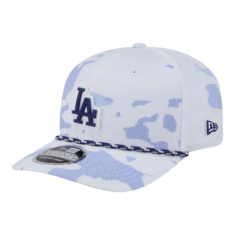 Men's New Era  White Los Angeles Dodgers Camo Rope 9SEVENTY Adjustable Hat