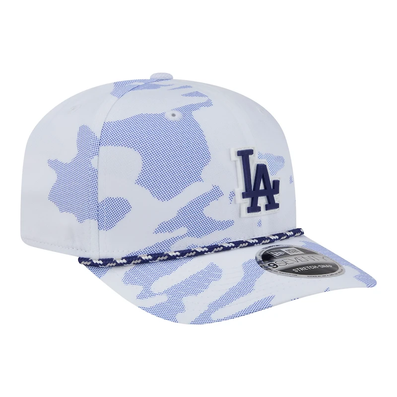 Men's New Era  White Los Angeles Dodgers Camo Rope 9SEVENTY Adjustable Hat