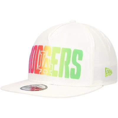 Casquette Snapback Spring Spectrum Golfer New Era pour hommes, blanche, Los Angeles Dodgers