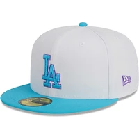 Men's New Era White Los Angeles Dodgers  Vice 59FIFTY Fitted Hat