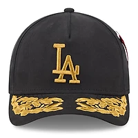 Casquette ajustable A-Frame 9FORTY noire des Dodgers de Los Angeles pour homme New Era x Alpha Industries