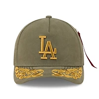 Casquette ajustable A-Frame 9FORTY olive des Dodgers de Los Angeles pour homme New Era x Alpha Industries