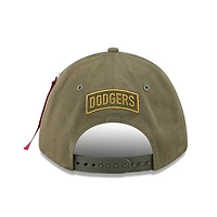 Casquette ajustable A-Frame 9FORTY olive des Dodgers de Los Angeles pour homme New Era x Alpha Industries