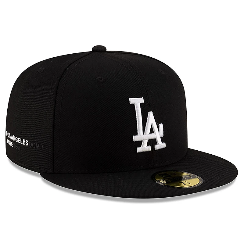 Casquette ajustée 59FIFTY des Dodgers de Los Angeles New Era x j-FROST pour homme, noire
