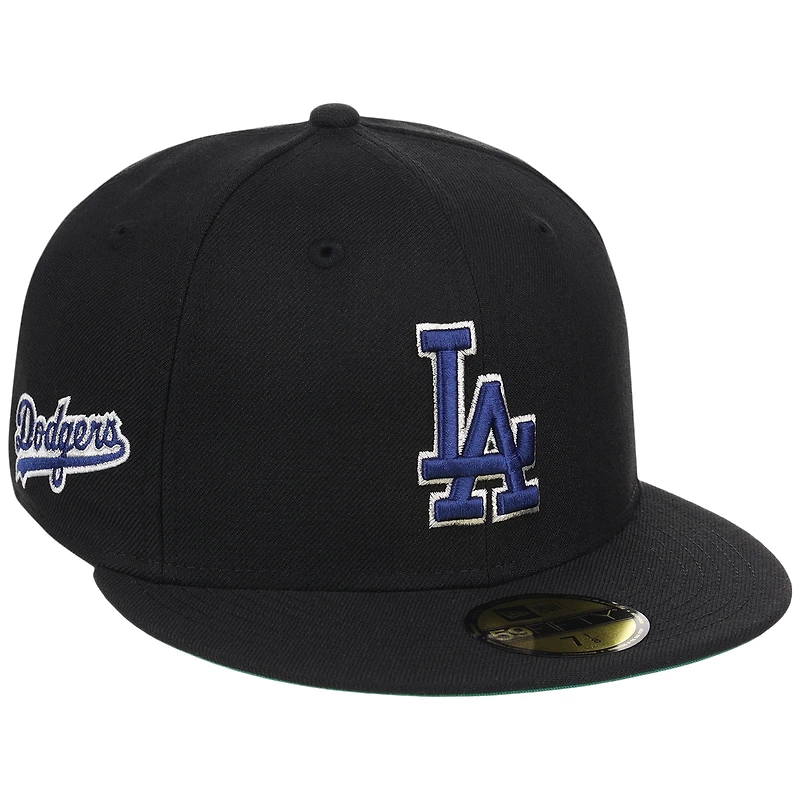 Men's New Era x Watts Homie Quan Black Los Angeles Dodgers Triple 59FIFTY Fitted Hat
