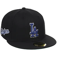 Men's New Era x Watts Homie Quan Black Los Angeles Dodgers Triple 59FIFTY Fitted Hat