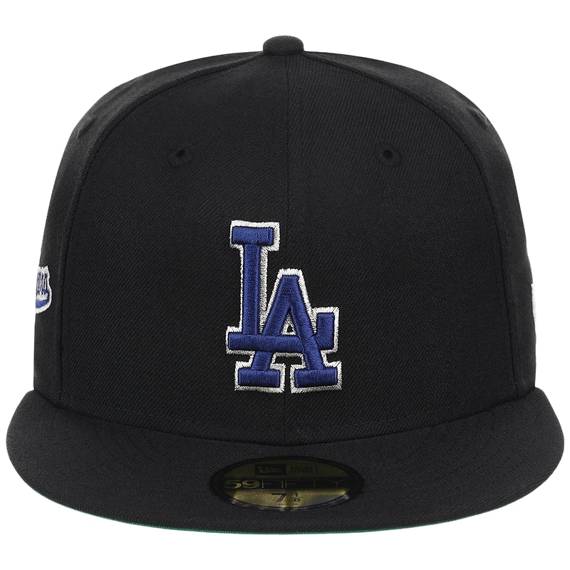 Men's New Era x Watts Homie Quan Black Los Angeles Dodgers Triple 59FIFTY Fitted Hat