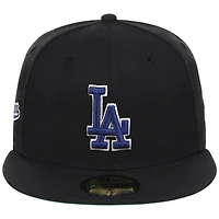 Men's New Era x Watts Homie Quan Black Los Angeles Dodgers Triple 59FIFTY Fitted Hat