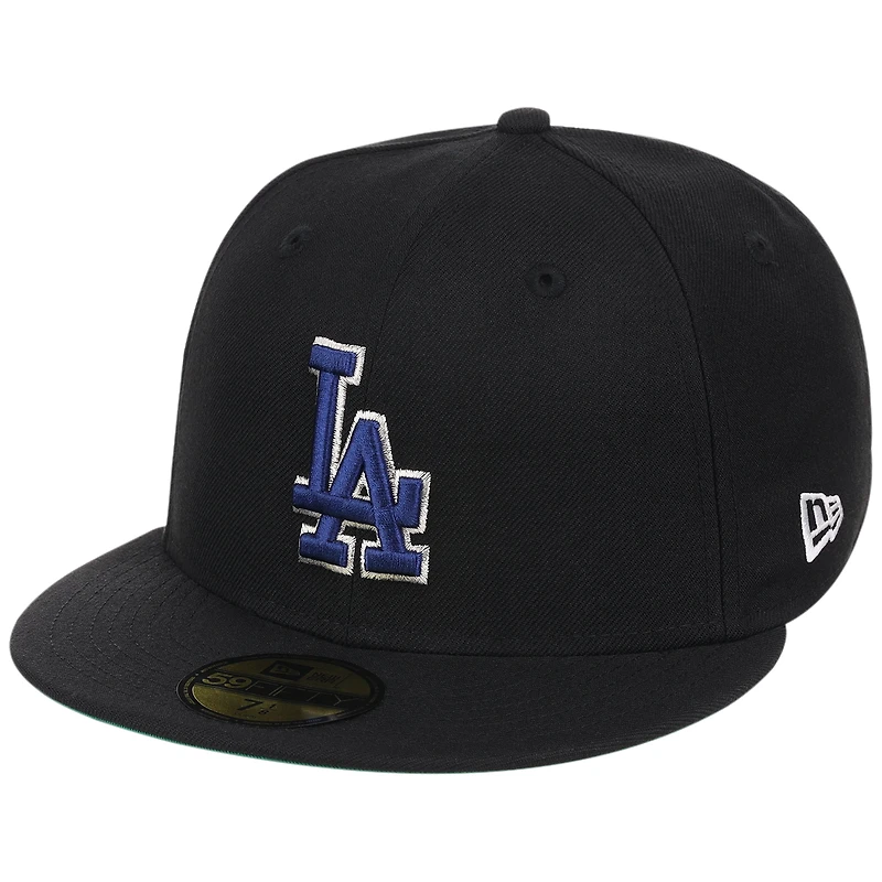 Men's New Era x Watts Homie Quan Black Los Angeles Dodgers Triple 59FIFTY Fitted Hat