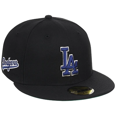 Men's New Era x Watts Homie Quan Black Los Angeles Dodgers Triple 59FIFTY Fitted Hat