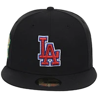 Men's New Era x Watts Homie Quan Black Los Angeles Dodgers Triple 59FIFTY Fitted Hat