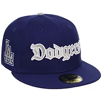 Men's New Era x Watts Homie Quan Royal Los Angeles Dodgers English 59FIFTY Fitted Hat
