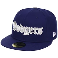 Men's New Era x Watts Homie Quan Royal Los Angeles Dodgers English 59FIFTY Fitted Hat