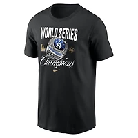 Men's Nike Black Los Angeles Dodgers 2025 World Series Champions Ring T-Shirt