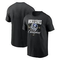 Men's Nike Black Los Angeles Dodgers 2025 World Series Champions Ring T-Shirt